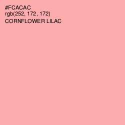 #FCACAC - Cornflower Lilac Color Image